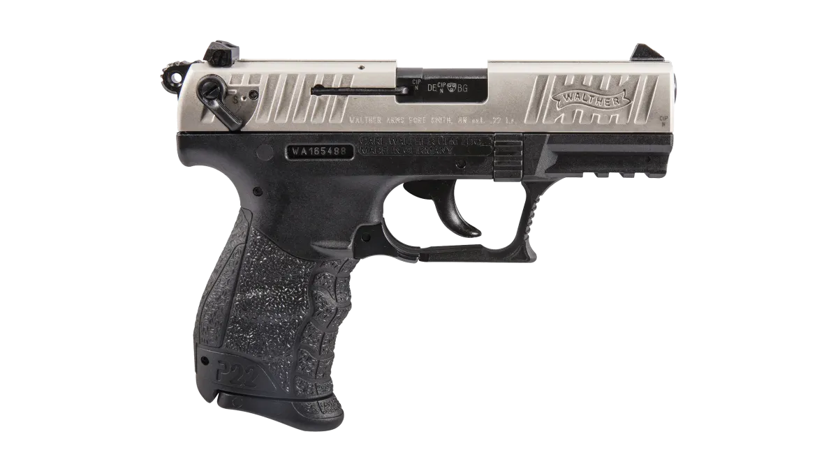 P22 3.42" Nickel 10RD 22LR California